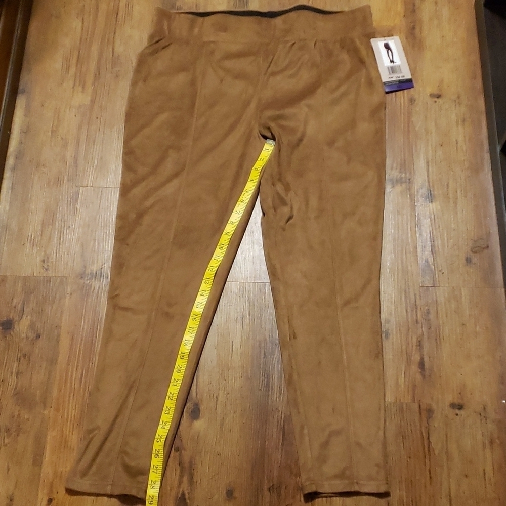 Seven7 sueded high rise leggings tan bew with tags